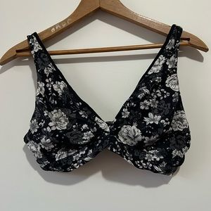 Victoria’s Secret bralette black floral size L
